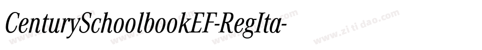 CenturySchoolbookEF-RegIta字体转换