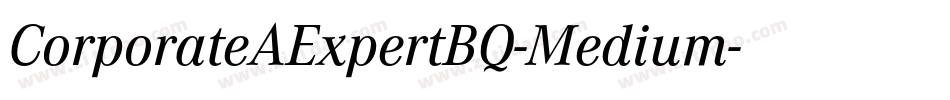 CorporateAExpertBQ-Medium字体转换