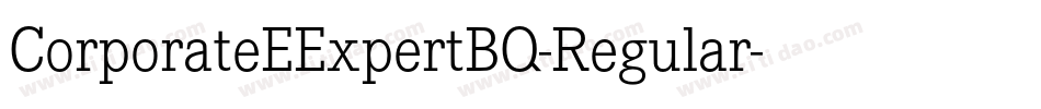 CorporateEExpertBQ-Regular字体转换
