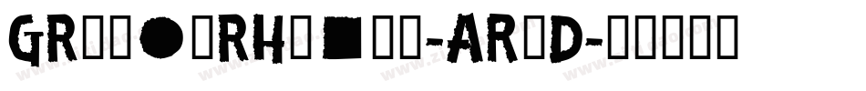 GrinderHeavy-ARwD字体转换