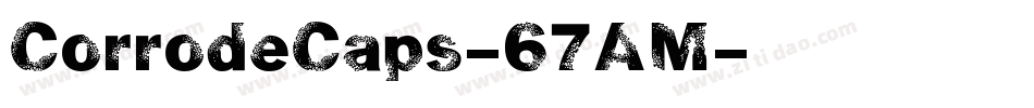 CorrodeCaps-67AM字体转换