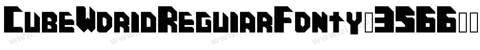 CubeWorldRegularFonty-3566字体转换