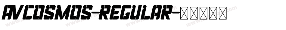 AVCosmos-Regular字体转换