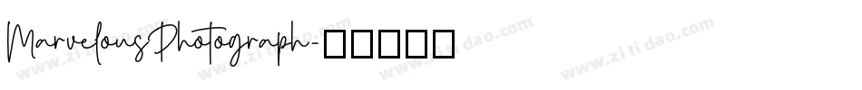 MarvelousPhotograph字体转换