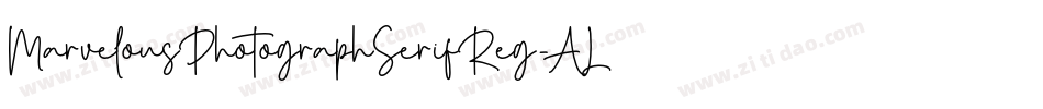 MarvelousPhotographSerifReg-ALJYA字体转换