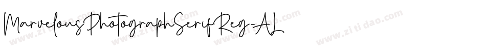 MarvelousPhotographSerifReg-ALJYA字体转换