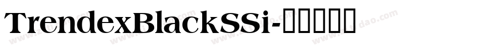 TrendexBlackSSi字体转换