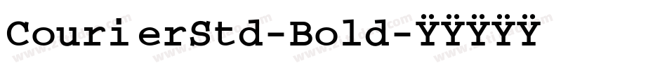CourierStd-Bold字体转换