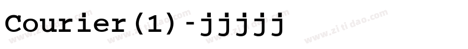 Courier(1)字体转换