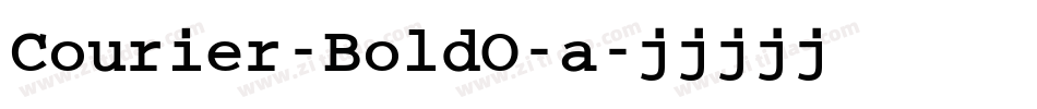 Courier-BoldO-a字体转换