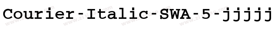 Courier-Italic-SWA-5字体转换