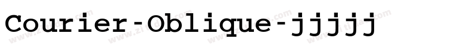 Courier-Oblique字体转换