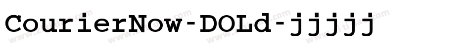 CourierNow-DOLd字体转换