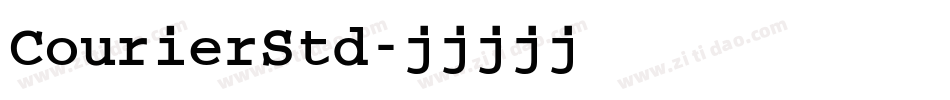 CourierStd字体转换