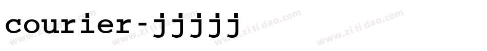 courier字体转换
