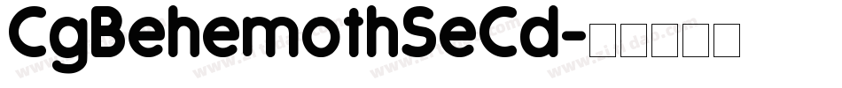 CgBehemothSeCd字体转换