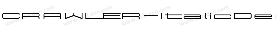 CRAWLER-ItalicDemo字体转换