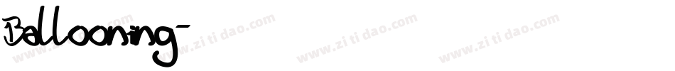 Ballooning字体转换