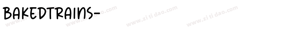 BakedTrains字体转换