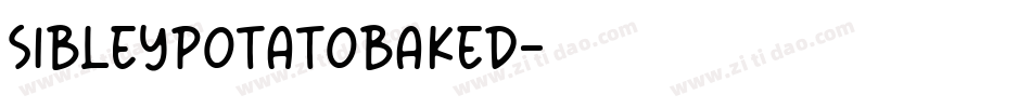 SibleyPotatoBaked字体转换