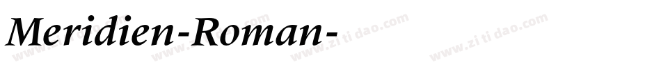 Meridien-Roman字体转换