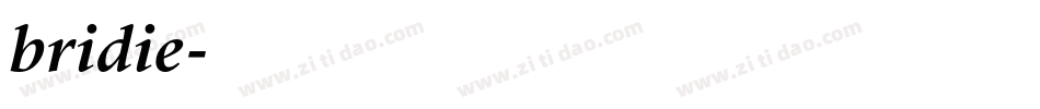 bridie字体转换