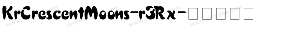 KrCrescentMoons-r3Rx字体转换