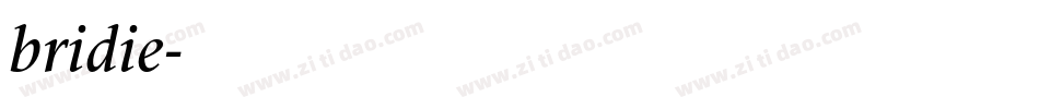 bridie字体转换