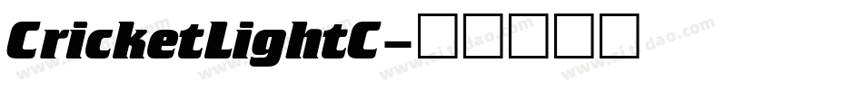 CricketLightC字体转换