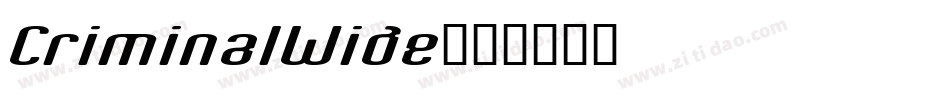 CriminalWide字体转换