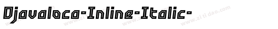 Djavaloca-Inline-Italic字体转换
