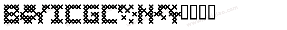 BubbledotICGCoarseNegative字体转换