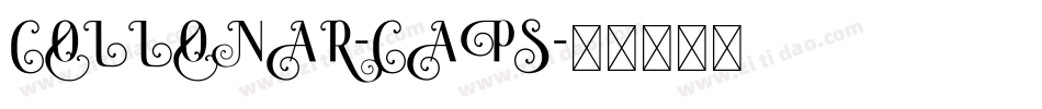 COLLONAR-CAPS字体转换
