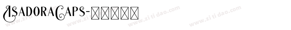IsadoraCaps字体转换