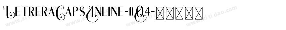 LetreraCapsInline-11O4字体转换 LetreraCapsInline-11O4字体转换
