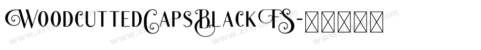 WoodcuttedCapsBlackFS字体转换