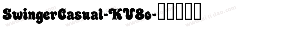 SwingerCasual-KV8o字体转换