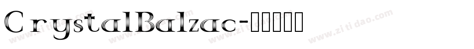CrystalBalzac字体转换