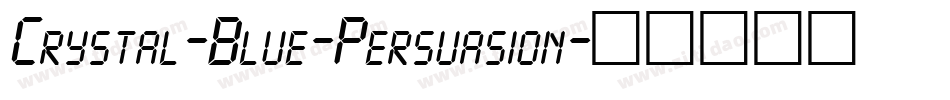 Crystal-Blue-Persuasion字体转换