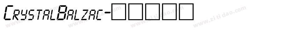 CrystalBalzac字体转换