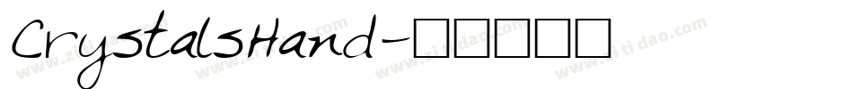CrystalsHand字体转换