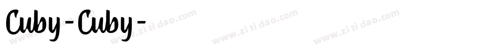 Cuby-Cuby字体转换