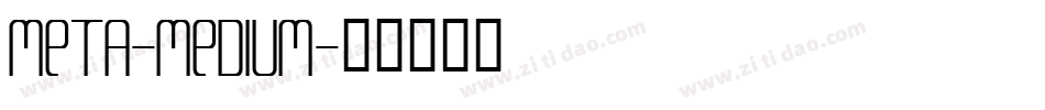 Meta-Medium字体转换