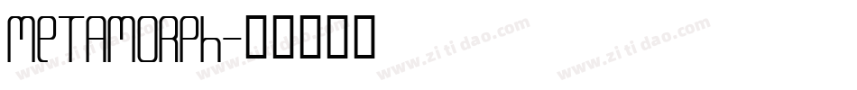 Metamorph字体转换