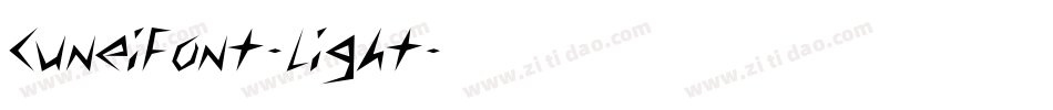 CuneiFont-Light字体转换