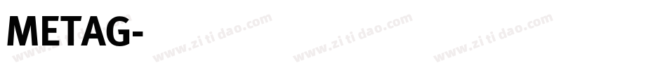 METAG字体转换