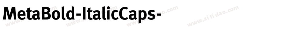 MetaBold-ItalicCaps字体转换