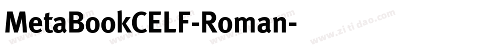 MetaBookCELF-Roman字体转换