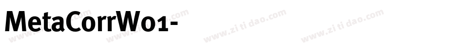 MetaCorrW01字体转换