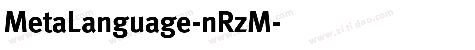 MetaLanguage-nRzM字体转换